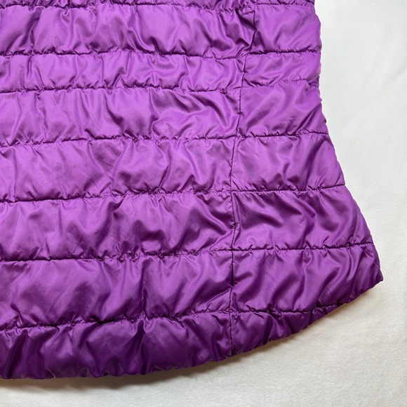 Columbia Purple Quilted Puffer Vest Full Zip Stand Collar Women's XL Warm Winter - Picture 15 of 16